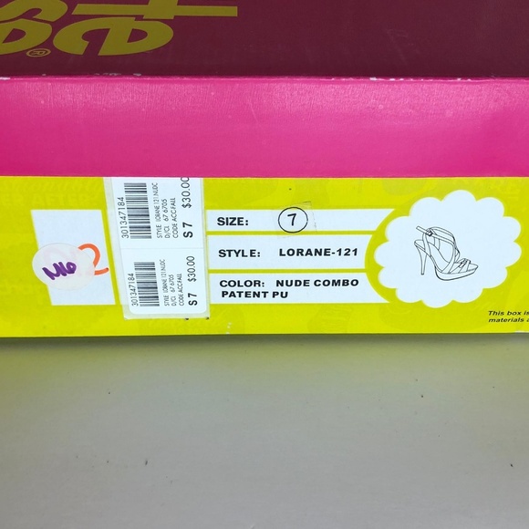 Charlotte russe tan and black strappy heels size 7 - Picture 4 of 5